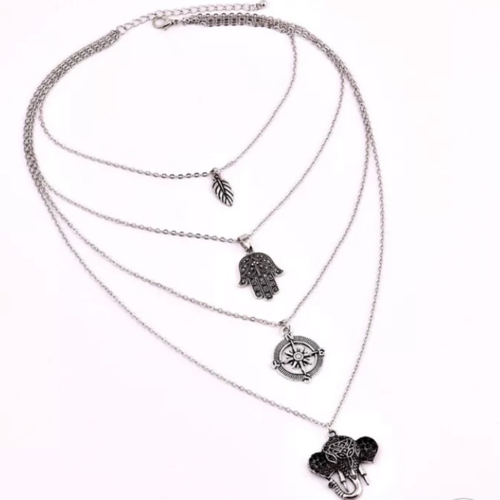 Indie “Wanderlust” Chic Bohemian Layered Necklace - Picture 2 of 7